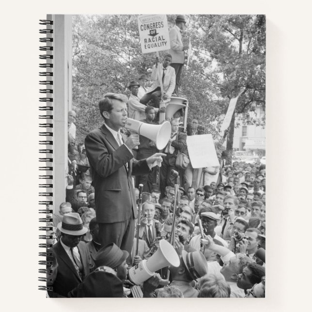 Sen. Robert Kennedy Campaigning für US-Präsident Notizbuch (Vorderseite)