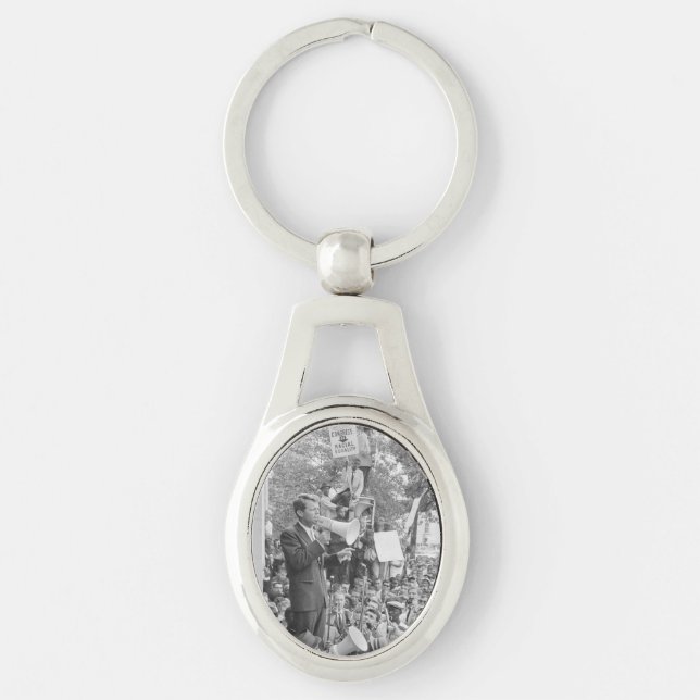 Sen. Robert Kennedy Campaigning für US-Präsident Schlüsselanhänger (Vorderseite)