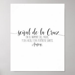 Señal De La Cruz. En El Nombre Del Padre Poster