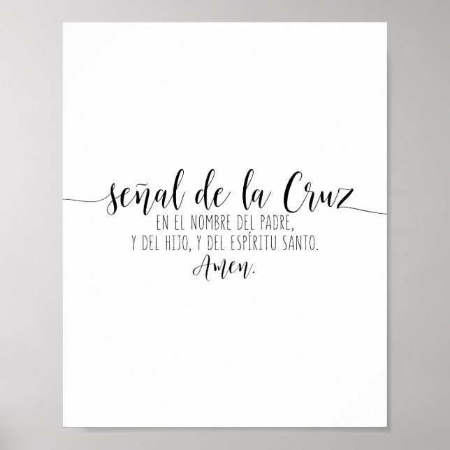 Señal De La Cruz. En El Nombre Del Padre Poster (Vorne)