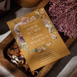 Senard Brown Brautparty | Elegant Boho Rustic Einladung