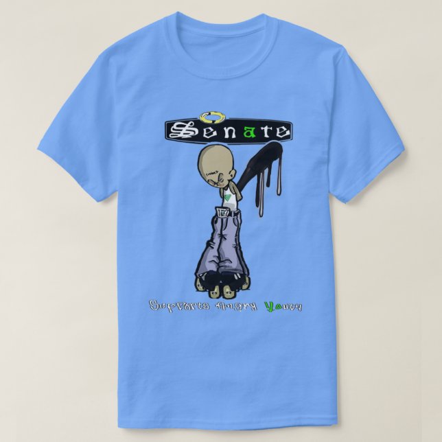 Senate unterstützt wütende Jugend Trimix T-Shirt (Design vorne)