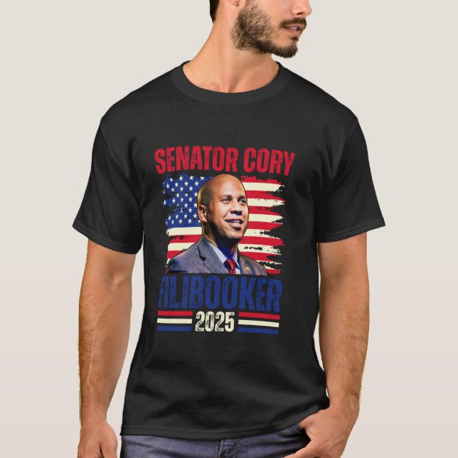 Senator Cory Booker Filibuster Cory FiliBooker New T-Shirt (Vorderseite)