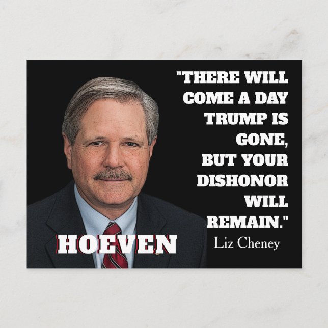 Senator John Hoeven Postkarte (Vorderseite)