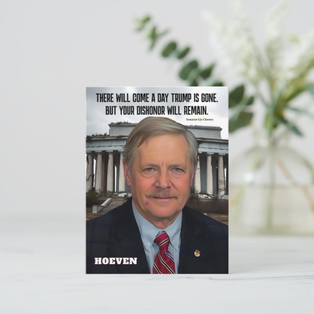 Senator John Hoeven Postkarte (Stehend Vorderseite)