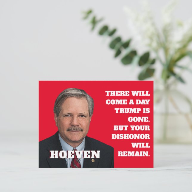 Senator John Hoeven Postkarte (Stehend Vorderseite)