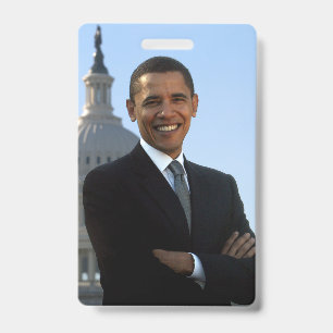 Senator Portrait, amerikanischer Präsident Barack  Ausweis