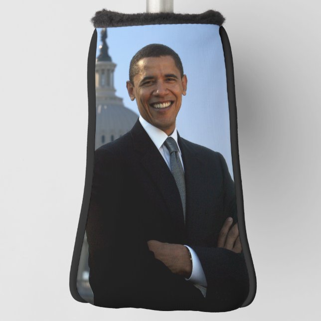 Senator Portrait, amerikanischer Präsident Barack  Golf Headcover (Rotieren 90)