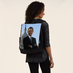 Senator Portrait, amerikanischer Präsident Barack Rucksack