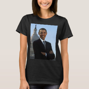 Senator Portrait, amerikanischer Präsident Barack  T-Shirt