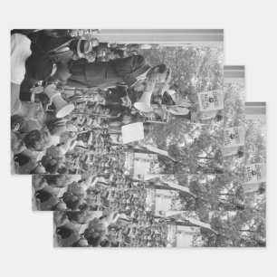 Senator Robert Kennedy bei seinem Wahlkampf um die Geschenkpapier Set