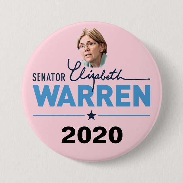 Senator Waren für Präsidenten Button (Vorderseite)