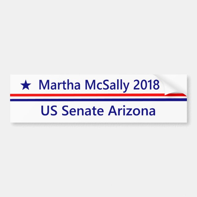 Senats-Arizona-Autoaufkleber 2018 Marthas McSally Autoaufkleber (Vorne)