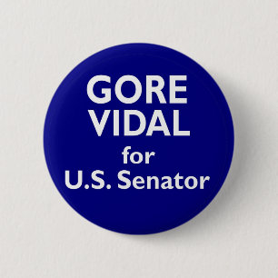 Senats-Kalifornien-Wahl 1982 Gore Vidals US Button