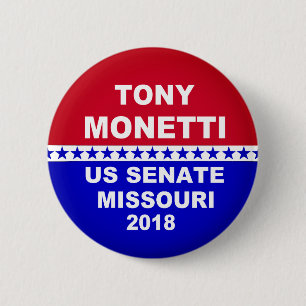 Senats-Missouris 2018 Tonys Monetti US Knopf Button