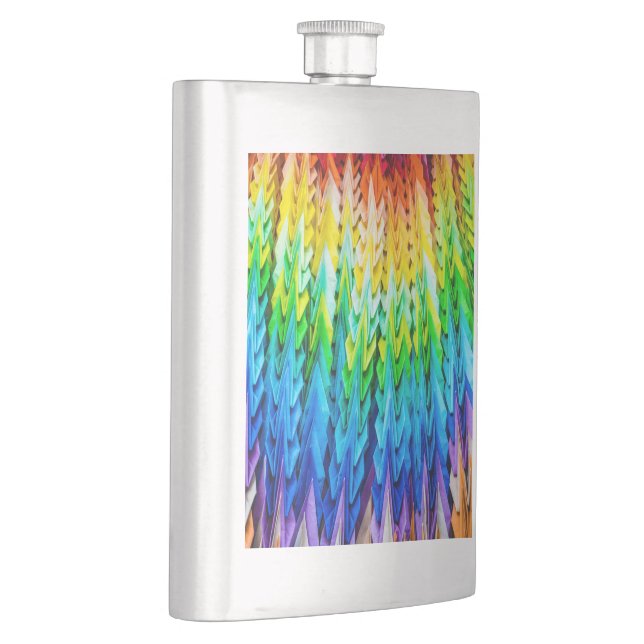 Senbazuru oder eintausend Origami-Krane Flachmann (Rechts)