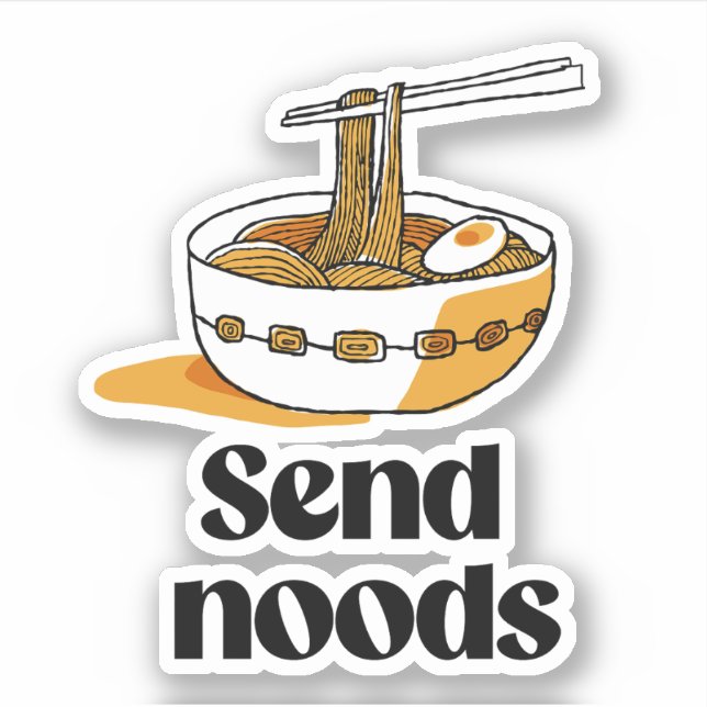 Send Noods Aufkleber (Vorderseite)