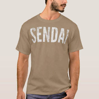 Sendai Japan gestörter grafischer T - Shirt