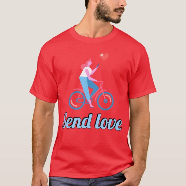 Sende Liebe Mädchen T-Shirt (Vorderseite)