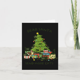 Sende mehr Katzen Lustiges Geschenk Weihnachten Ha Karte