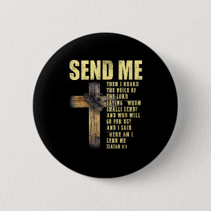 Sende mich Jesaja 6_8 Christlich Hier bin ich, sen Button