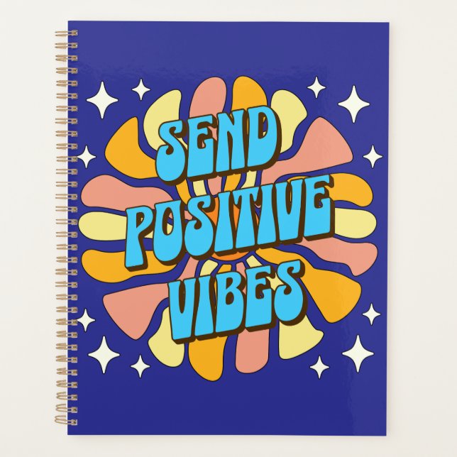 Sende positive Vibes Planer (Vorderseite)