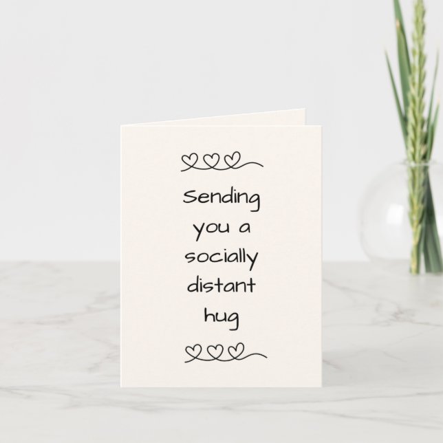 Senden einer Umarmkarte Dankeskarte (Vorderseite)