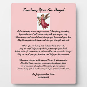Senden eines Angel Plaque Fotoplatte