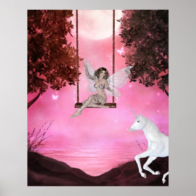 Senden für das Unicorn - Fantasy Print Poster (Vorne)