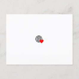 Senden Personalisierter Grüße Einladungspostkarte