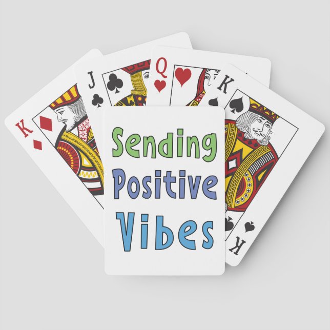 Senden positiver Vibes Spielkarten (Rückseite)