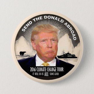 Senden Sie den Donald im Ausland Button