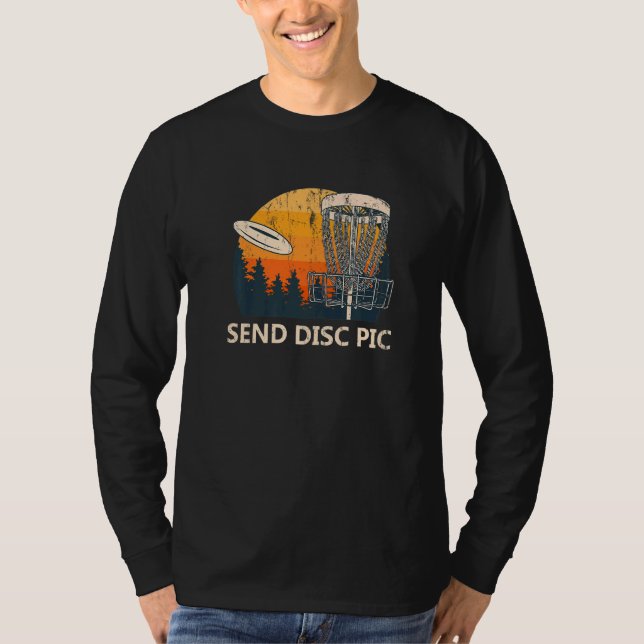 Senden Sie Disk Pic Disk Golf Golfer Disk Golf Fly T-Shirt (Vorderseite)