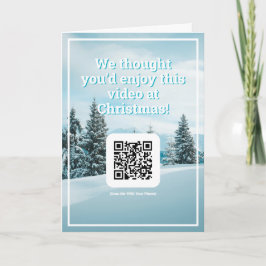 Senden Sie ein Video mit QR-Code zu Weihnachten Karte