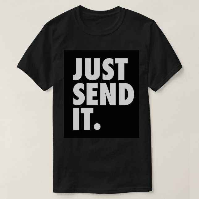 Senden Sie es einfach T-Shirt (Design vorne)