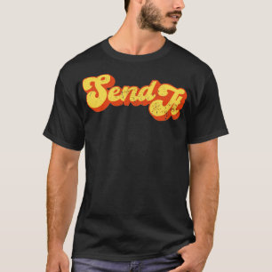 Senden Sie es Retro Full Senden senden Sie es Spor T-Shirt