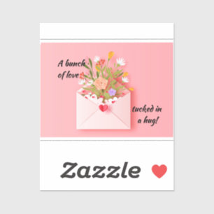 Senden Sie etwas Liebe und eine Umarmung!Vinyl Sti Aufkleber