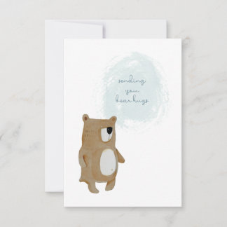 Senden Sie Ihre Bear Hugs Card Karte