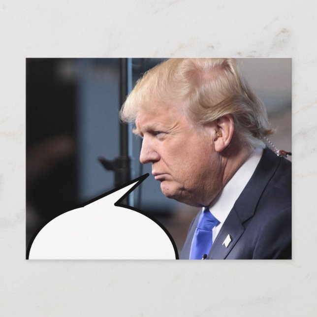 Senden Sie Ihre eigene Nachricht #TheIdesOfTrump P Postkarte (Vorderseite)