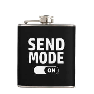 Senden Sie Modus an Flachmann