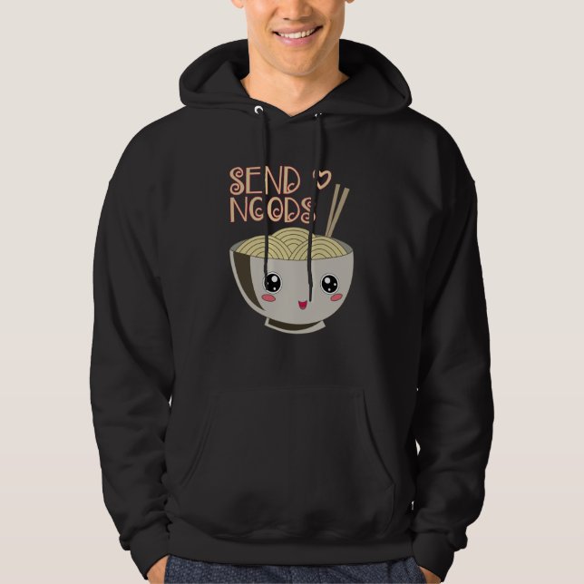 Senden Sie Noods Kawaii Hoodie (Vorderseite)