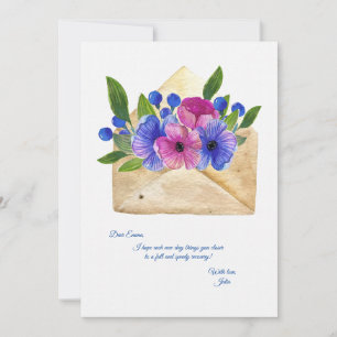 Senden von Blume erhalten Well Card Feiertagskarte