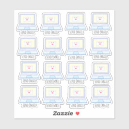 Senden von E-Mail-Laptop Aufkleber