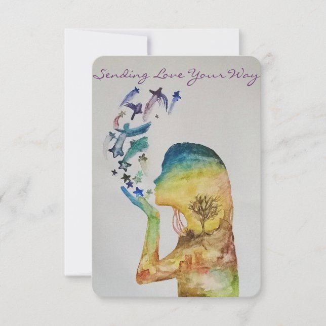 Senden von Grußkarten für Lieben Karte (Vorderseite)