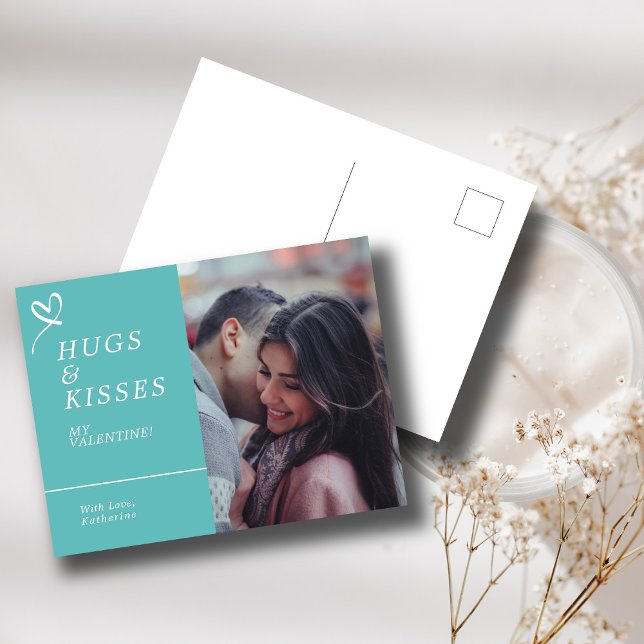 Senden von Hugs & Kisses mit benutzerdefinierten F Postkarte (Von Creator hochgeladen)