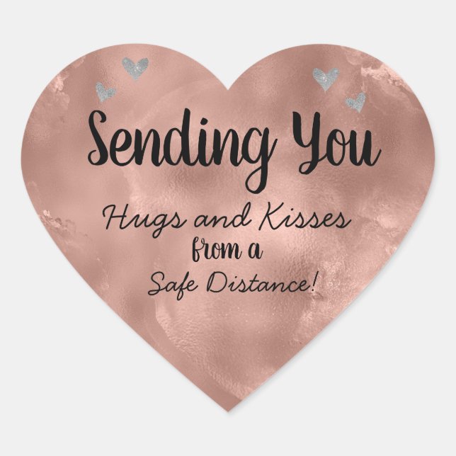 Senden von Liebe Herz-Aufkleber (Vorderseite)