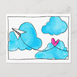 Senden von Liebe Postkarte