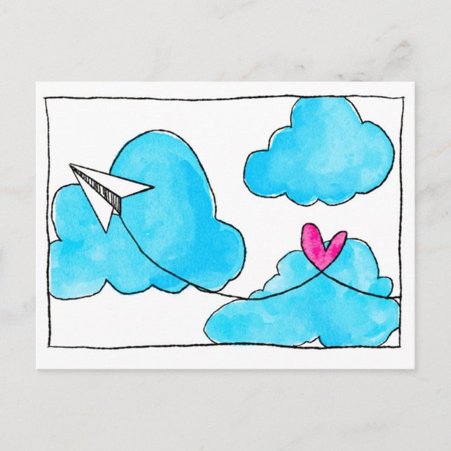 Senden von Liebe Postkarte (Vorderseite)