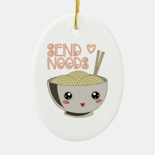 Senden von Noods Kawaii Ramen Bowl Miso Noodle Sou Keramik Ornament