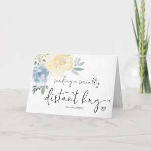 Senden von Schlägern Miss You Socially Distant Qua Karte